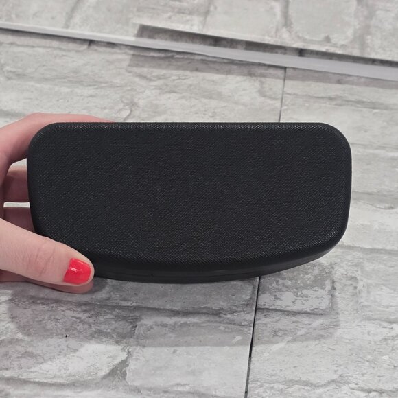 Salvatore Ferragamo Sunglasses Eyeglass Clamshell Case Hard Case Black Fliptop - Picture 6 of 6